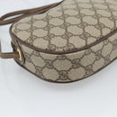 GUCCI GG Supreme Web Sherry Line Bag PVC Beige Gold 007 58 6112 Auth 193857-17