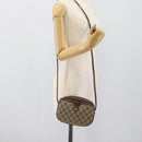 GUCCI GG Supreme Web Sherry Line Bag PVC Beige Gold 007 58 6112 Auth 193857-20