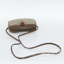 GUCCI GG Supreme Web Sherry Line Bag PVC Beige Gold 007 58 6112 Auth 193857-7