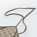 GUCCI GG Supreme Web Sherry Line Bag PVC Beige Gold 007 58 6112 Auth 193857-8