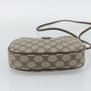 GUCCI GG Supreme Web Sherry Line Bag PVC Beige Gold 007 58 6112 Auth 193857-5