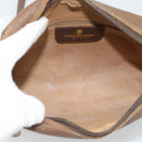 GUCCI GG Supreme Web Sherry Line Bag PVC Beige Gold 116 02 087 Auth 193860-11