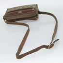 GUCCI GG Supreme Web Sherry Line Bag PVC Beige Gold 116 02 087 Auth 193860-7