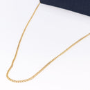 Christian Dior Trotter Canvas Chain Shoulder Bag Navy Gold Auth 193861-7