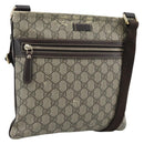 GUCCI GG Supreme Shoulder Bag PVC Beige Gold 295257 Auth 193862-1