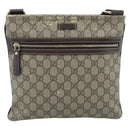 GUCCI GG Supreme Shoulder Bag PVC Beige Gold 295257 Auth 193862-13