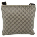 GUCCI GG Supreme Shoulder Bag PVC Beige Gold 295257 Auth 193862-2