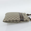 GUCCI GG Supreme Shoulder Bag PVC Beige Gold 295257 Auth 193862-5
