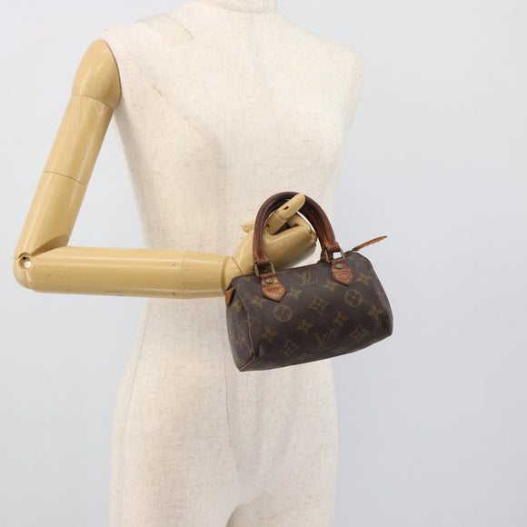 LOUIS VUITTON Monogram Mini Speedy Hand Bag M41534 LV Auth 193865