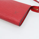 LOUIS VUITTON Epi Pochette Accessoires Pouch Red M52947 LV Auth 193867-9