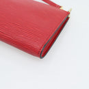 LOUIS VUITTON Epi Pochette Accessoires Pouch Red M52947 LV Auth 193867-15