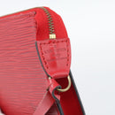 LOUIS VUITTON Epi Pochette Accessoires Pouch Red M52947 LV Auth 193867-17