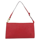 LOUIS VUITTON Epi Pochette Accessoires Pouch Red M52947 LV Auth 193867-13
