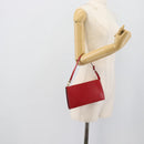 LOUIS VUITTON Epi Pochette Accessoires Pouch Red M52947 LV Auth 193867-20