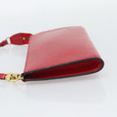 LOUIS VUITTON Epi Pochette Accessoires Pouch Red M52947 LV Auth 193867-3