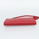 LOUIS VUITTON Epi Pochette Accessoires Pouch Red M52947 LV Auth 193867-5