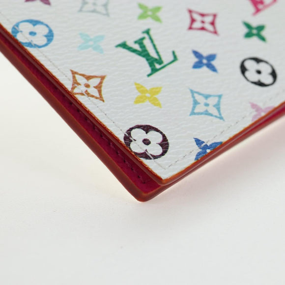 LOUIS VUITTON Multicolor Couverture Passport Case White M14178 Auth 193868SM