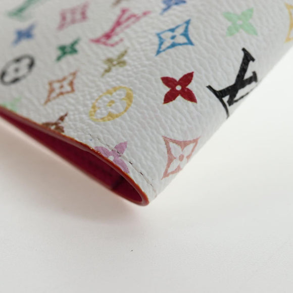 LOUIS VUITTON Multicolor Couverture Passport Case White M14178 Auth 193868SM