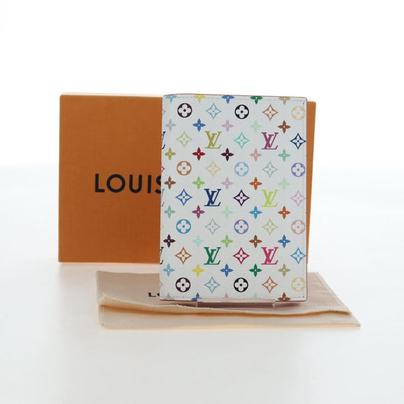 LOUIS VUITTON Multicolor Couverture Passport Case White M14178 Auth 193868SM