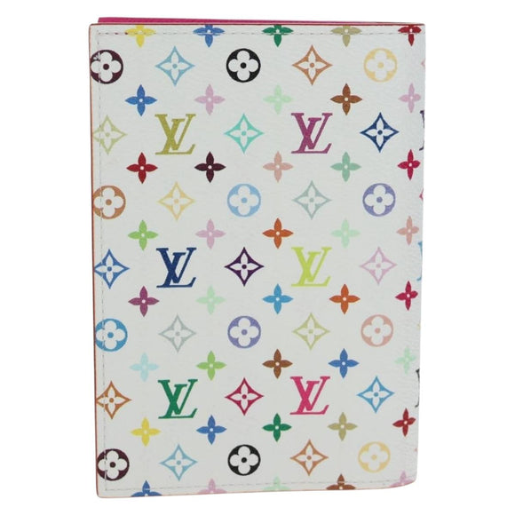 LOUIS VUITTON Multicolor Couverture Passport Case White M14178 Auth 193868SM