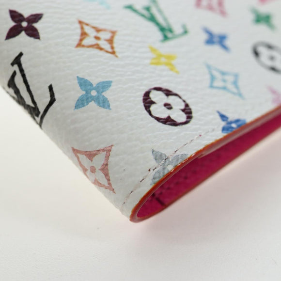LOUIS VUITTON Multicolor Couverture Passport Case White M14178 Auth 193868SM