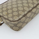 GUCCI GG Supreme Shoulder Bag PVC Beige Gold 40 02 068 Auth 193870-16