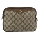GUCCI GG Supreme Shoulder Bag PVC Beige Gold 40 02 068 Auth 193870-13