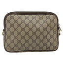 GUCCI GG Supreme Shoulder Bag PVC Beige Gold 40 02 068 Auth 193870-3