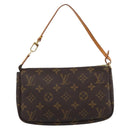LOUIS VUITTON Monogram Pochette Accessoires Pouch M51980 LV Auth 193871V-3