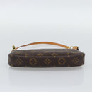 LOUIS VUITTON Monogram Pochette Accessoires Pouch M51980 LV Auth 193871V-9