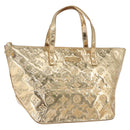 LOUIS VUITTON Monogram Miroir Bellevue PM Hand Bag Gold Dore M95762 Auth 193872-1