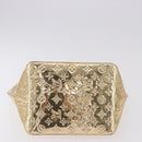 LOUIS VUITTON Monogram Miroir Bellevue PM Hand Bag Gold Dore M95762 Auth 193872-6