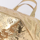 LOUIS VUITTON Monogram Miroir Bellevue PM Hand Bag Gold Dore M95762 Auth 193872-18