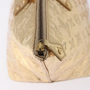 LOUIS VUITTON Monogram Miroir Bellevue PM Hand Bag Gold Dore M95762 Auth 193872-9