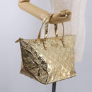 LOUIS VUITTON Monogram Miroir Bellevue PM Hand Bag Gold Dore M95762 Auth 193872-24
