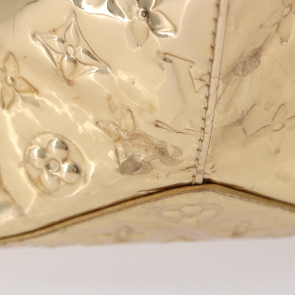 LOUIS VUITTON Monogram Miroir Bellevue PM Hand Bag Gold Dore M95762 Auth 193872