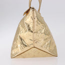LOUIS VUITTON Monogram Miroir Bellevue PM Hand Bag Gold Dore M95762 Auth 193872-5