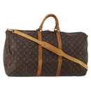 LOUIS VUITTON Monogram Keepall Bandouliere 55 Boston Bag M41414 LV Auth 193877-1