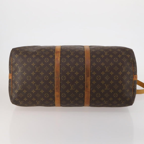 LOUIS VUITTON Monogram Keepall Bandouliere 55 Boston Bag M41414 LV Auth 193877