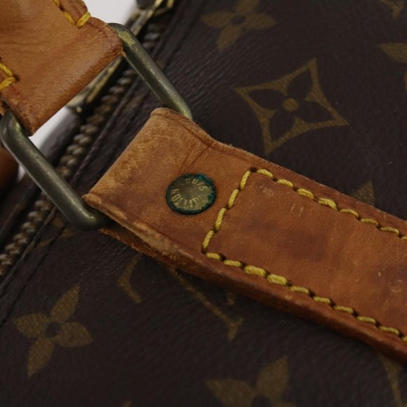 LOUIS VUITTON Monogram Keepall Bandouliere 55 Boston Bag M41414 LV Auth 193877