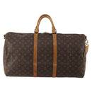 LOUIS VUITTON Monogram Keepall Bandouliere 55 Boston Bag M41414 LV Auth 193877-2