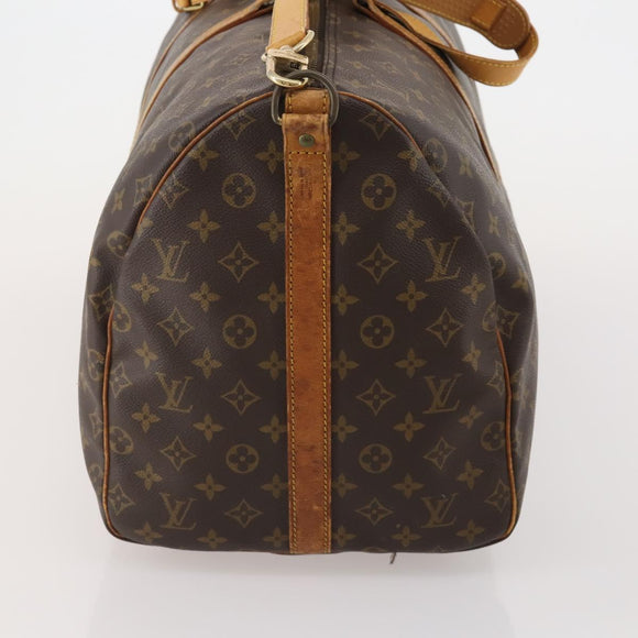 LOUIS VUITTON Monogram Keepall Bandouliere 55 Boston Bag M41414 LV Auth 193877