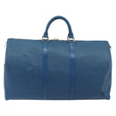 LOUIS VUITTON Epi Keepall 50 Boston Bag Blue M42965 LV Auth 193878A-2