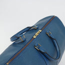 LOUIS VUITTON Epi Keepall 50 Boston Bag Blue M42965 LV Auth 193878A-6
