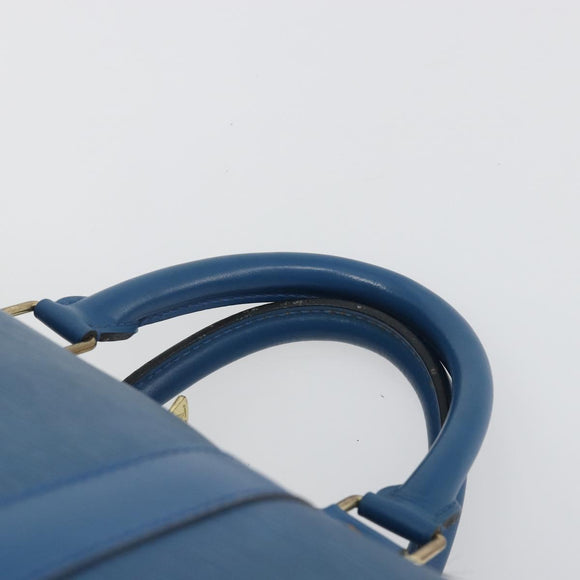 LOUIS VUITTON Epi Keepall 50 Boston Bag Blue M42965 LV Auth 193878A