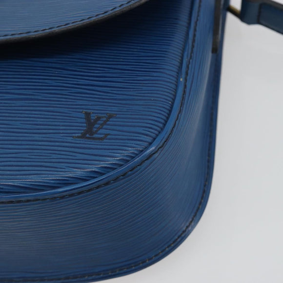 LOUIS VUITTON Epi Saint Cloud GM Shoulder Bag Toledo Blue M52195 LV Auth 193879
