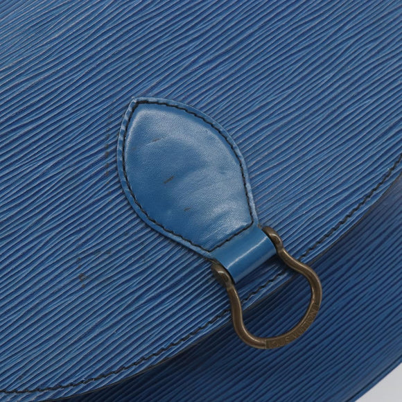 LOUIS VUITTON Epi Saint Cloud GM Shoulder Bag Toledo Blue M52195 LV Auth 193879