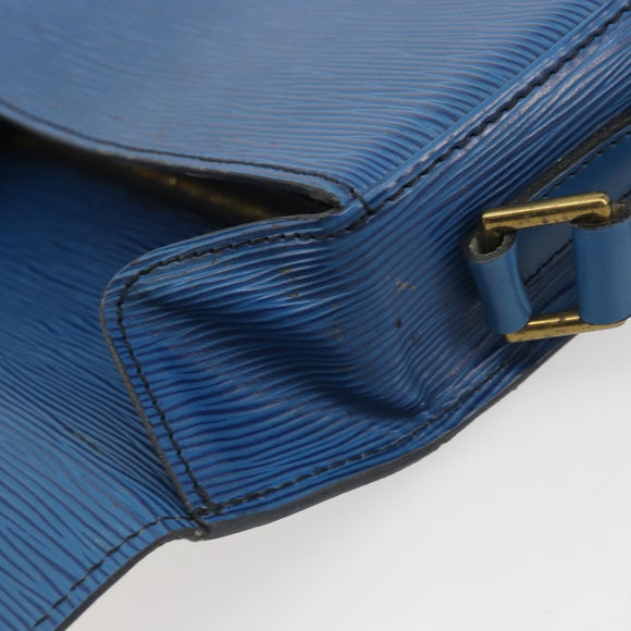 LOUIS VUITTON Epi Saint Cloud GM Shoulder Bag Toledo Blue M52195 LV Auth 193879