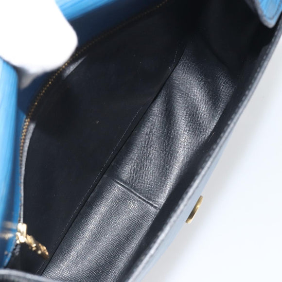 LOUIS VUITTON Epi Saint Cloud GM Shoulder Bag Toledo Blue M52195 LV Auth 193879