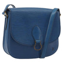 LOUIS VUITTON Epi Saint Cloud GM Shoulder Bag Toledo Blue M52195 LV Auth 193879-1